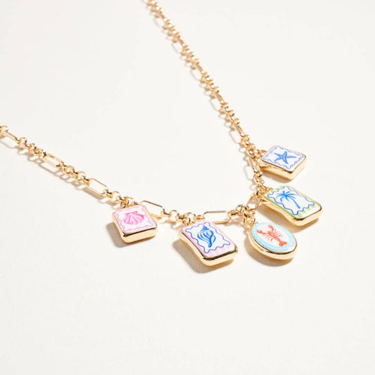 Coastal Beach Charm Necklace