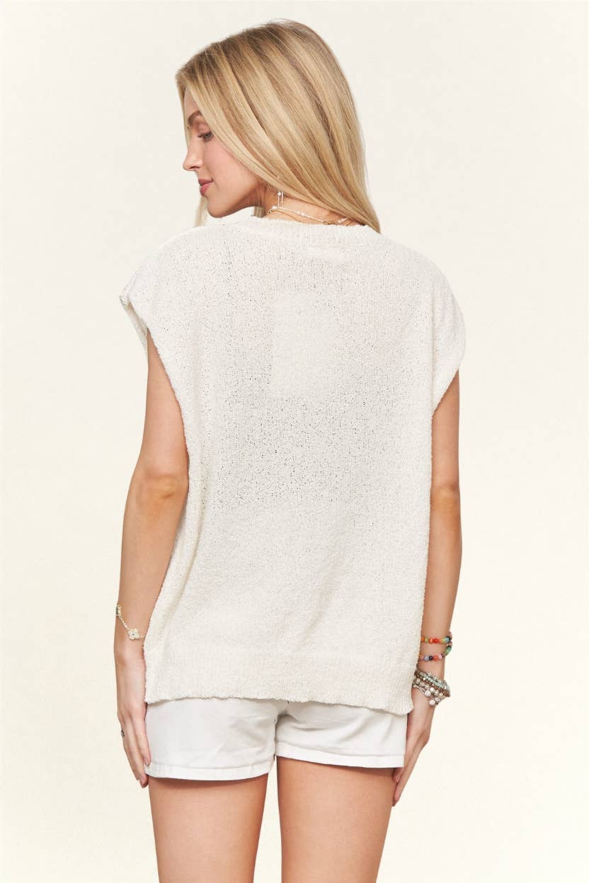 American Flag Knit Top