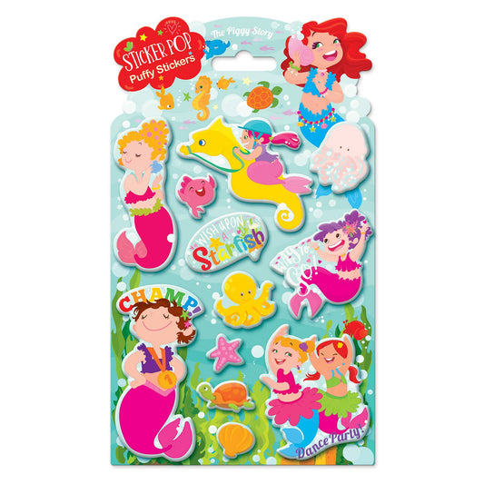 Team Mermaid - Sticker Pop Puffy Stickers