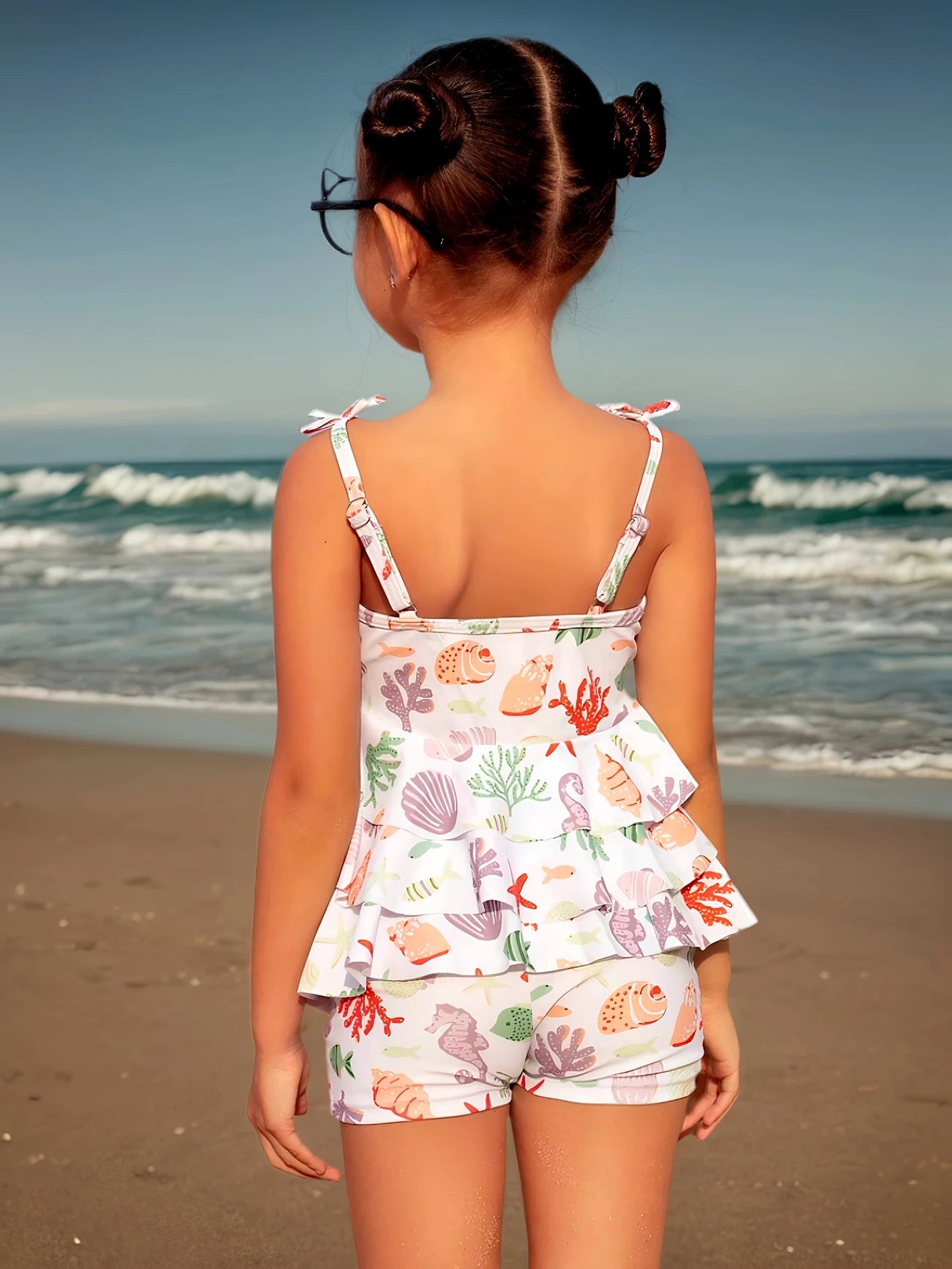 Toddler Boho Sea Life Swimsuit - 2pc