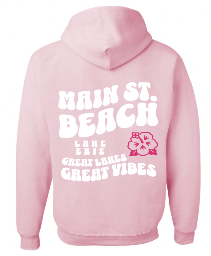 Great Lakes Great Vibes Pink Hoodie