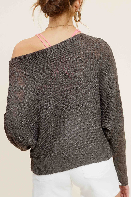 Pebble Lightweight Dolman Sleeve Summer Sweater