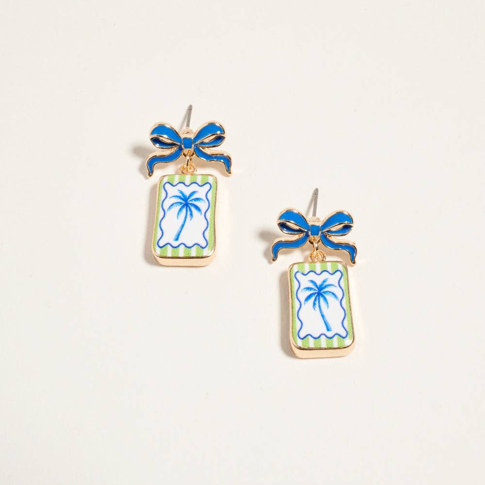 Palm Tree - Coastal Beach Earrings