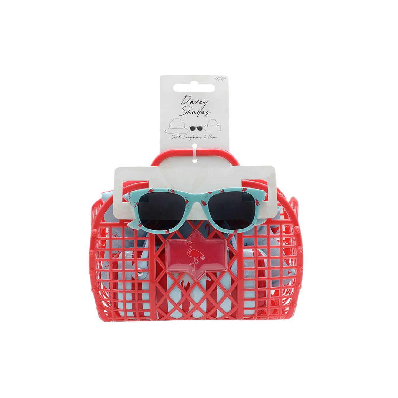 Kids Sunglasses with Hat + Case and Bag Summer Spring Set