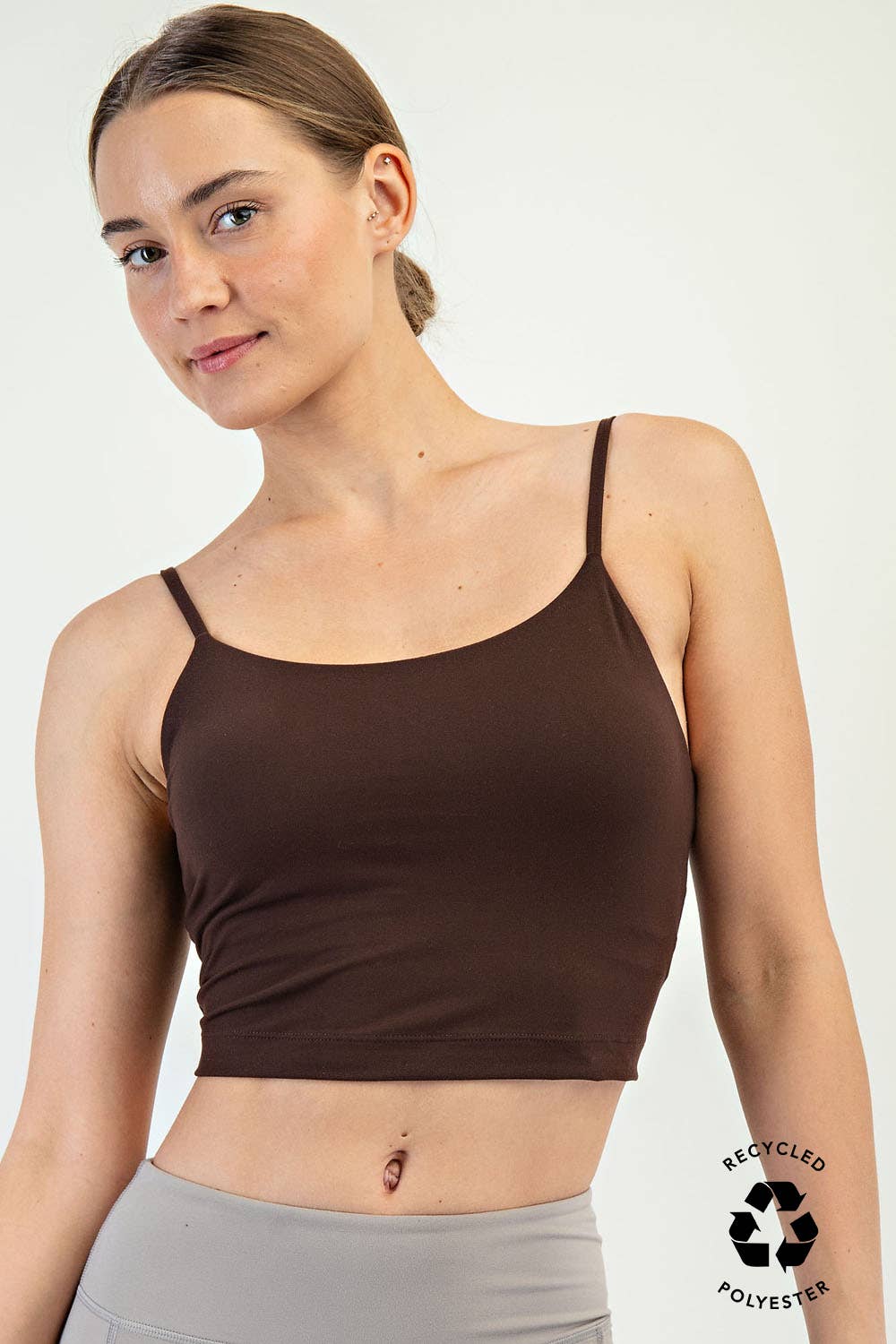 Cropped Camisole Bra - Expresso