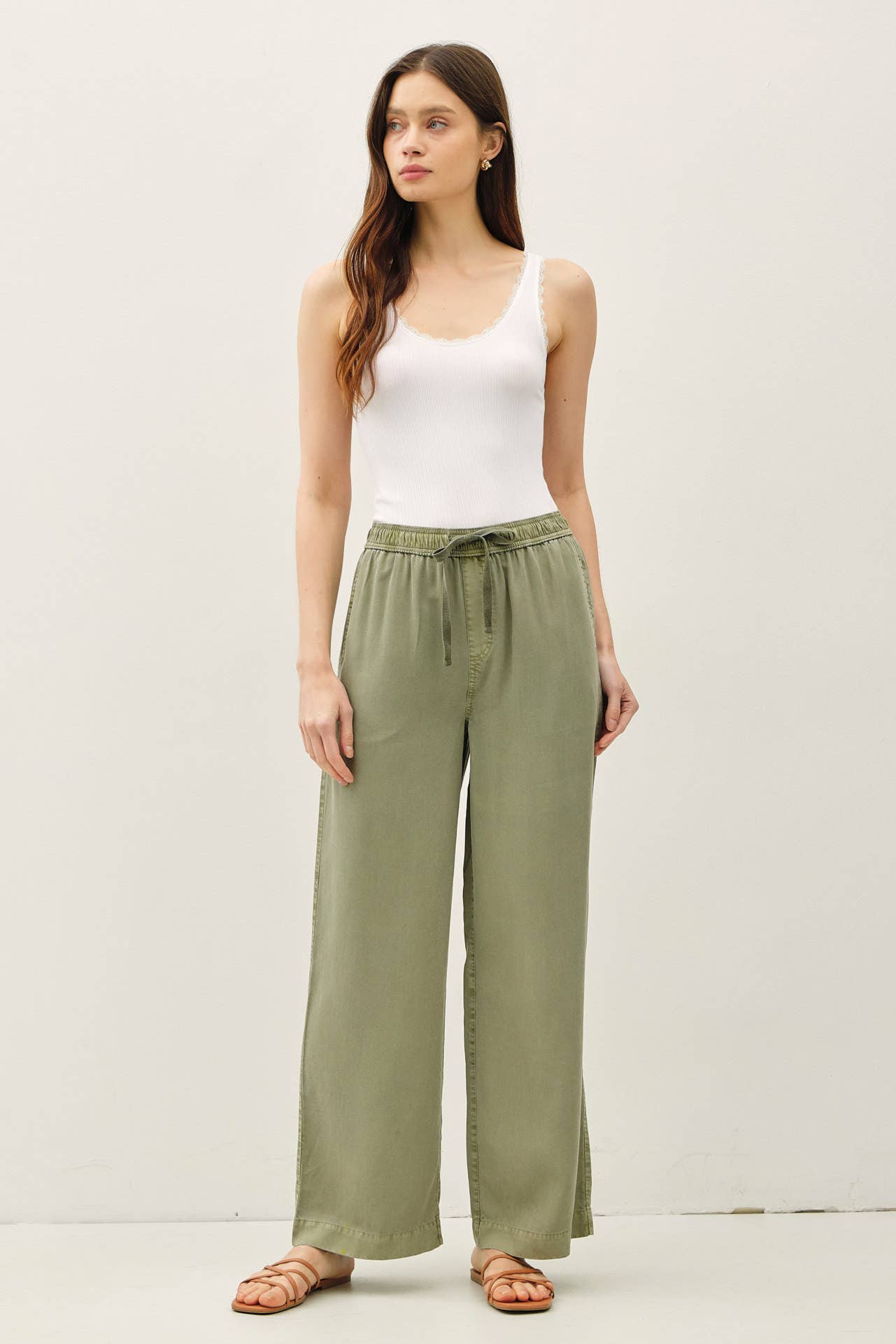 Sage Tencel Wide Leg Pants