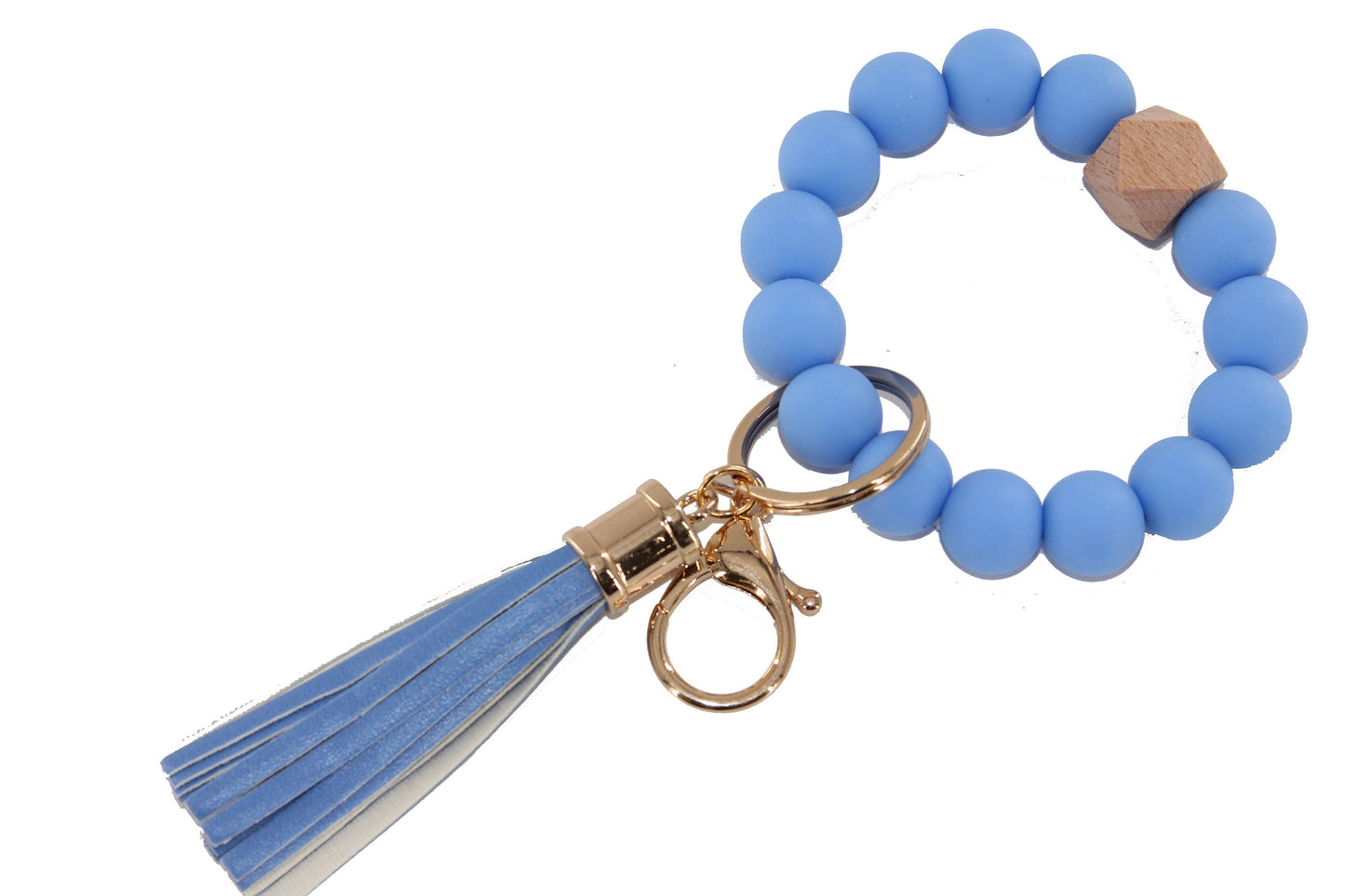 Silicone Beaded Keychain Bracelet