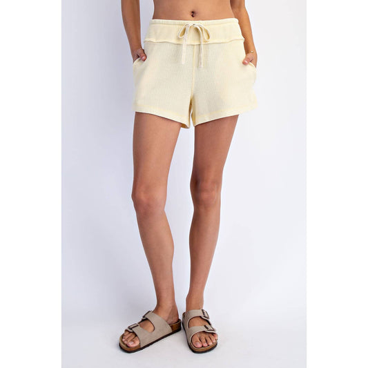 Mineral Wash Honeycomb Shorts