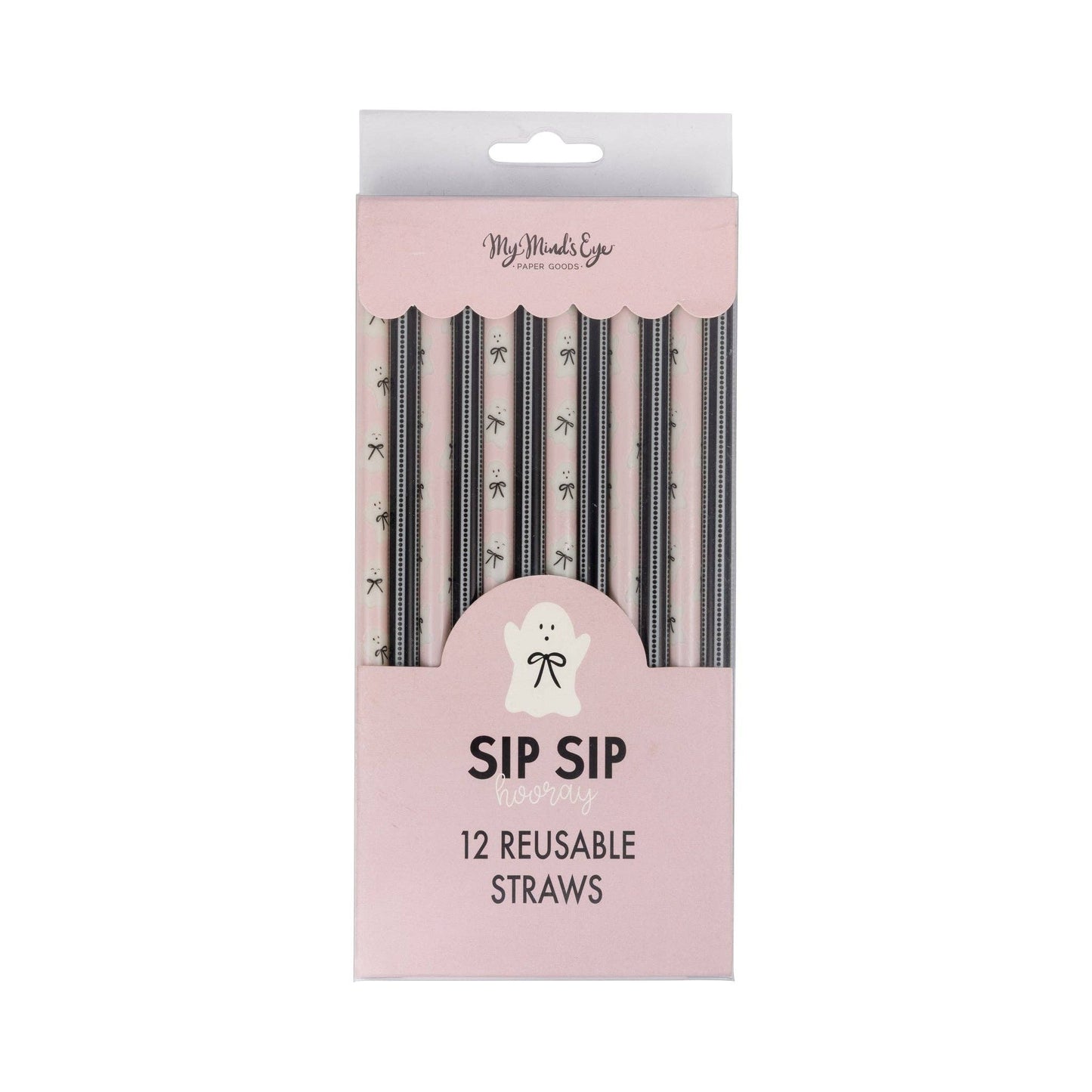 Bow Ghosts Reusable Straws