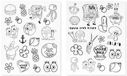 Spongebob: F.U.N Tattoos
