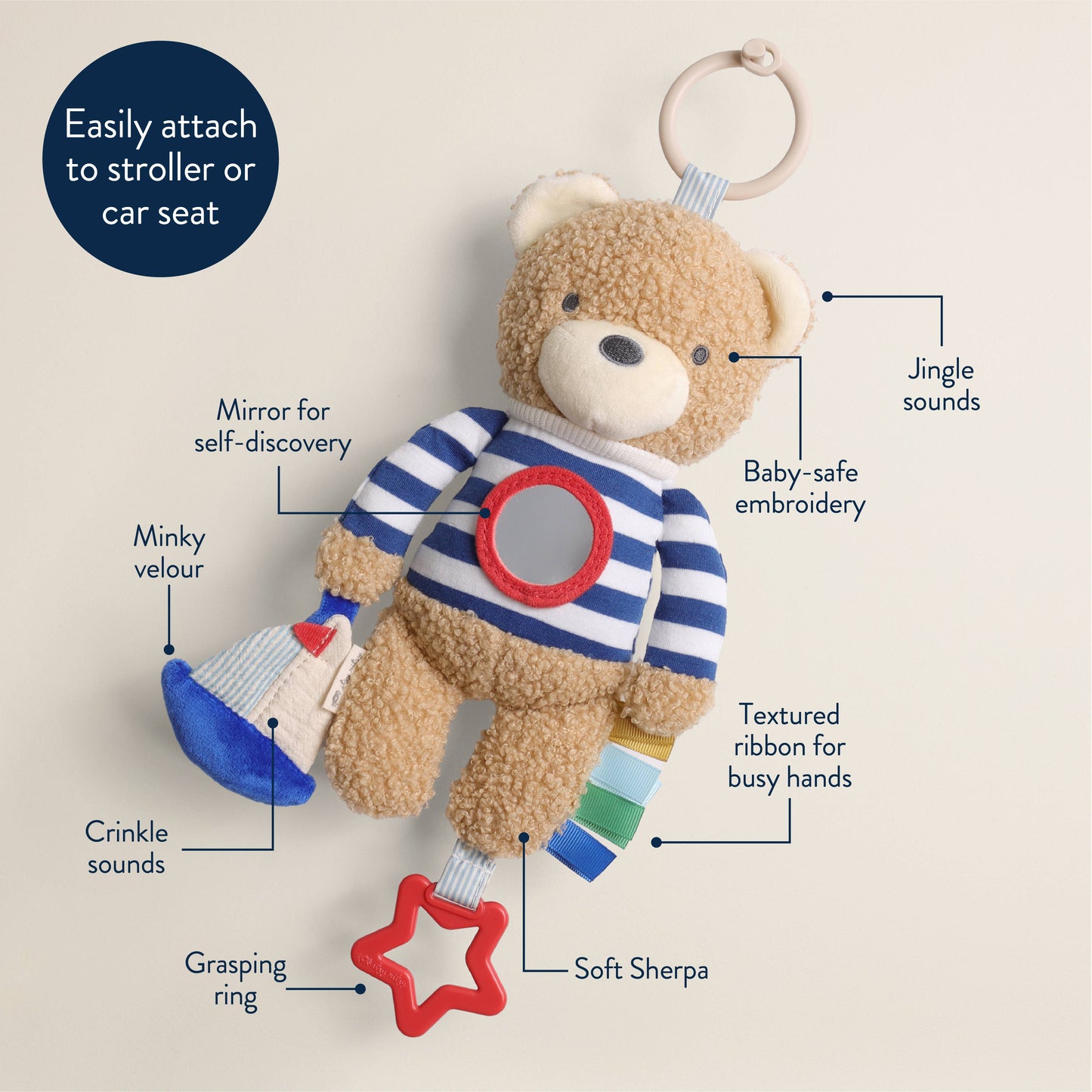 Bitzy Traveler™ Nautical Bear