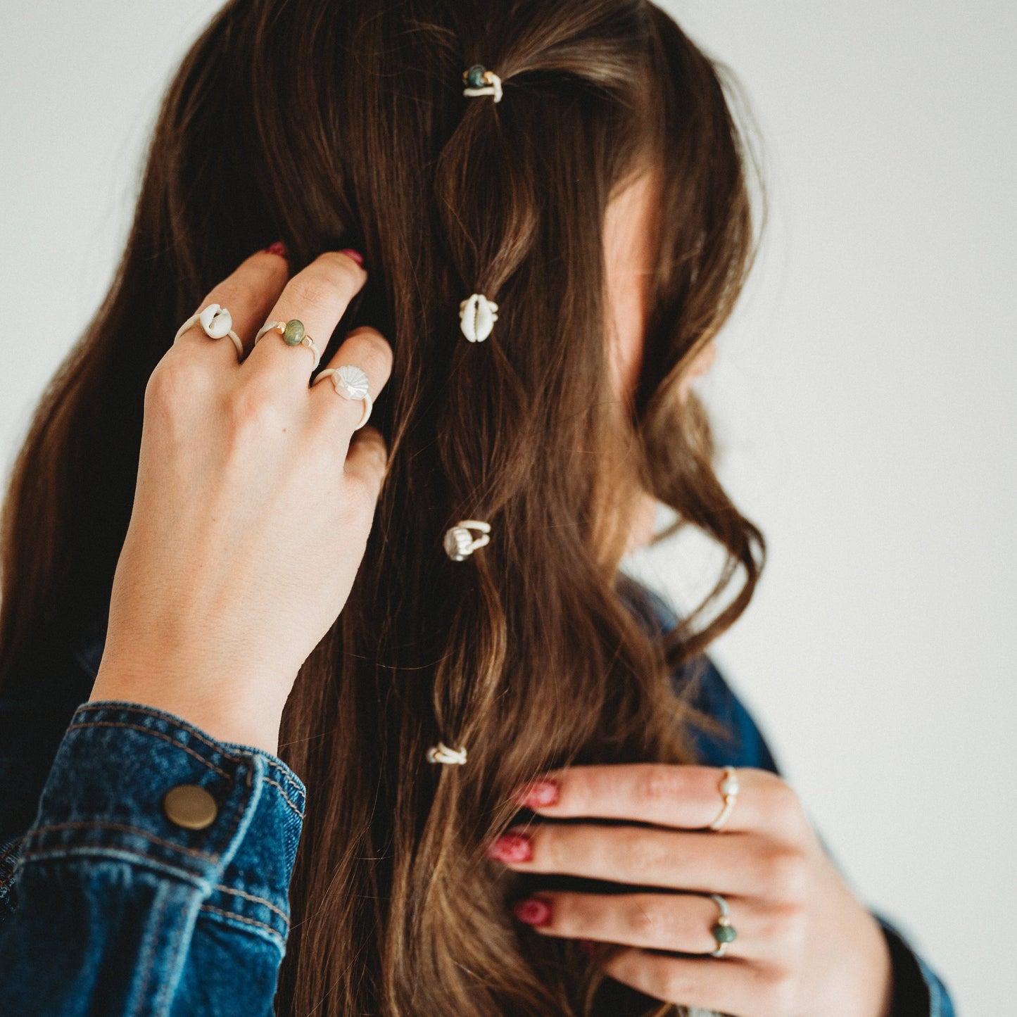 Tide Seashell Beach Vibe Hair Tie Rings
