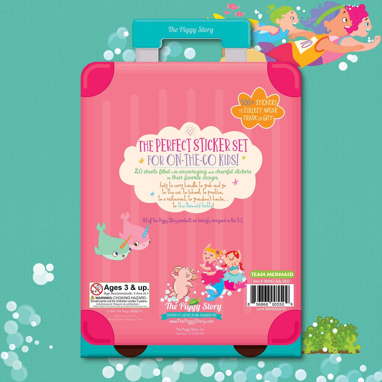500+ Stickers On-the-Go - Team Mermaid