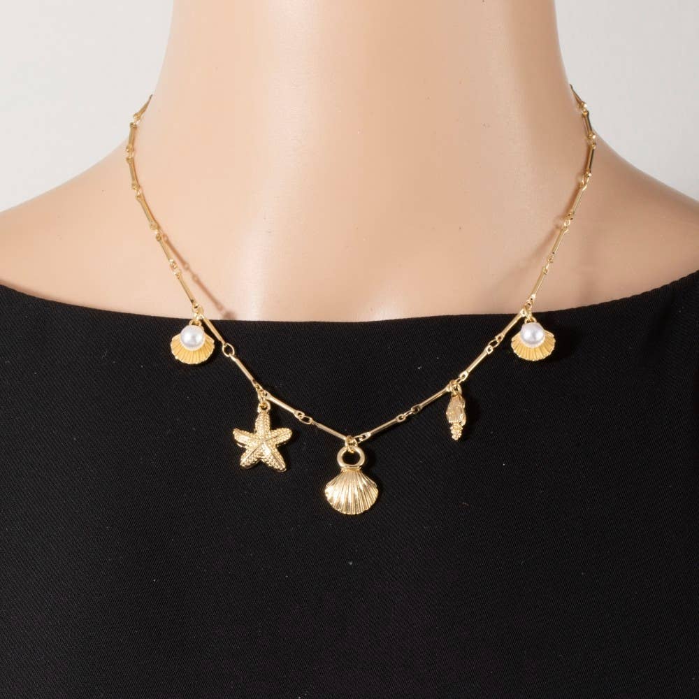 Sea Life Charms Chain Necklace