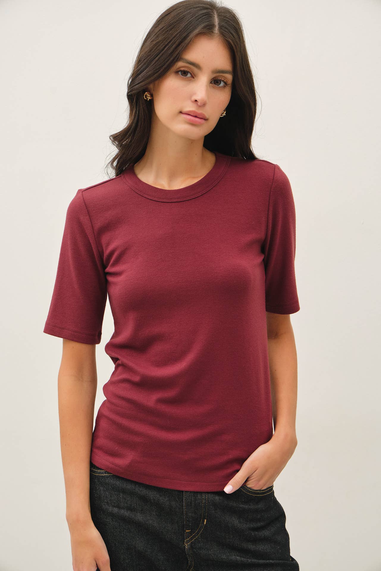 Wine Ultra Soft 3/4 Top