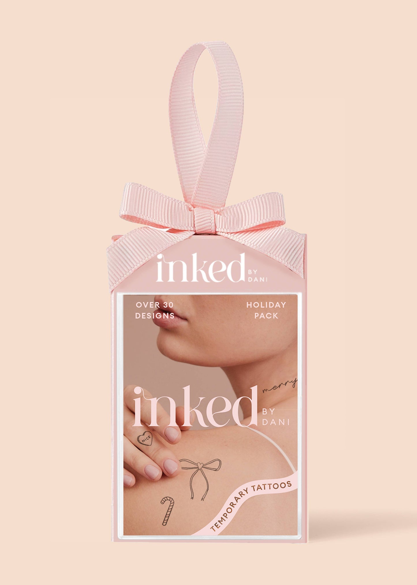 Holiday Ornament Temporary Tattoo Pack