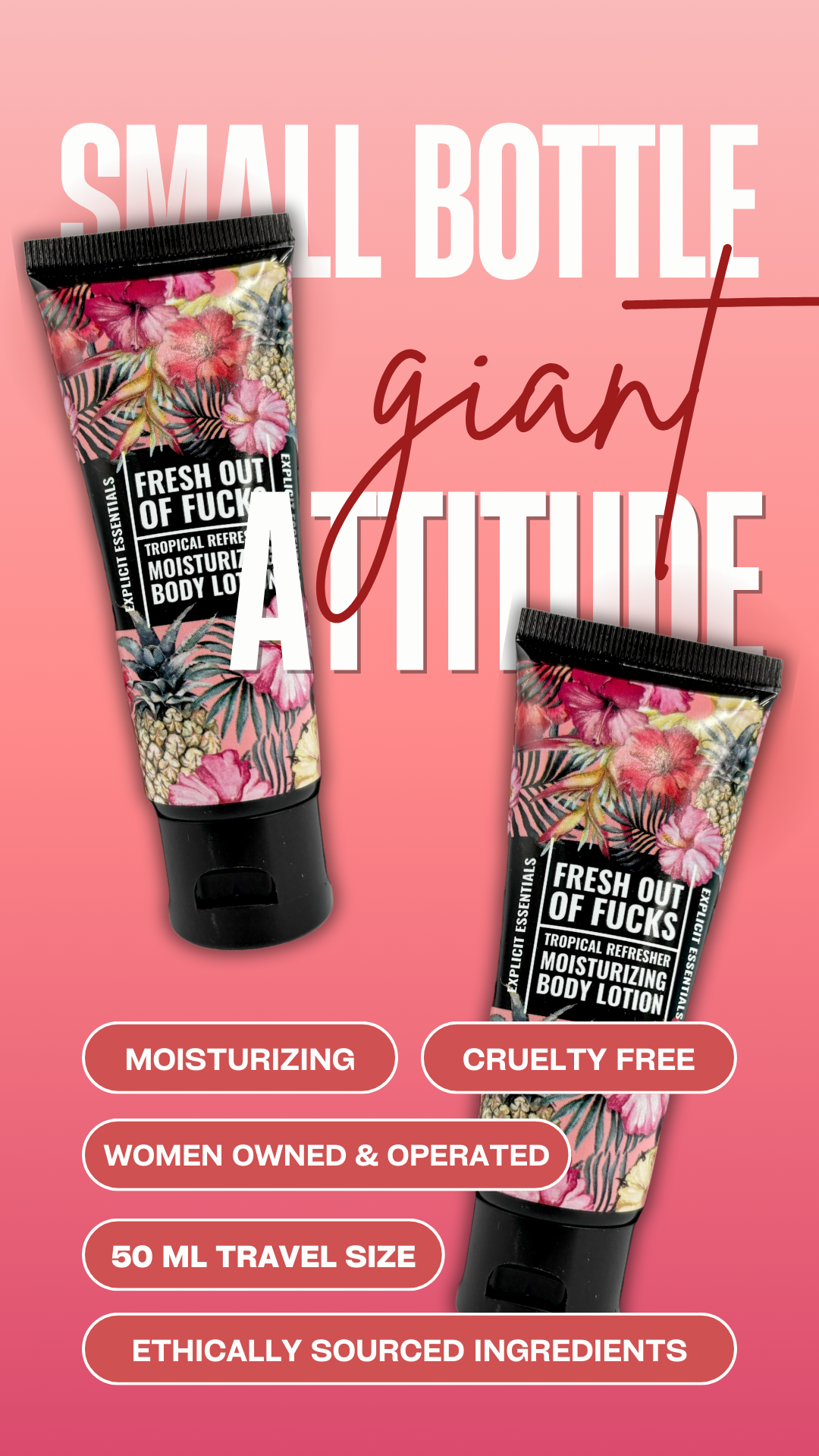 Fresh Outta Fucks - Mini Lotion