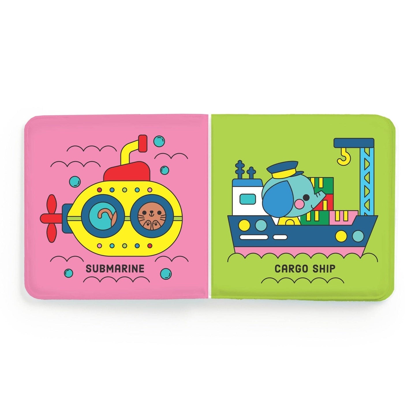 Busy Boats Color Magic Bath Book