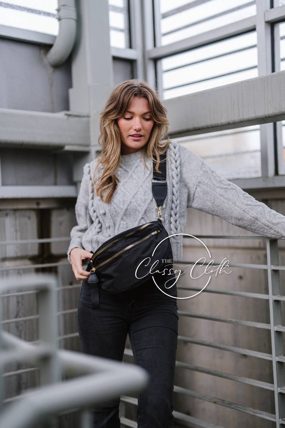 Black - Farah Fanny Pack Shoulder Sling Bag