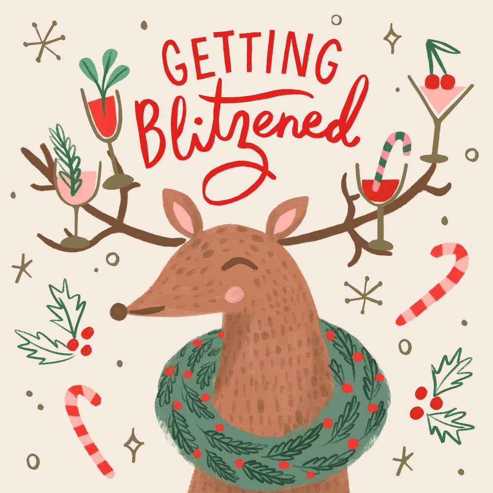 Getting Blitzened Christmas Napkins - 20ct