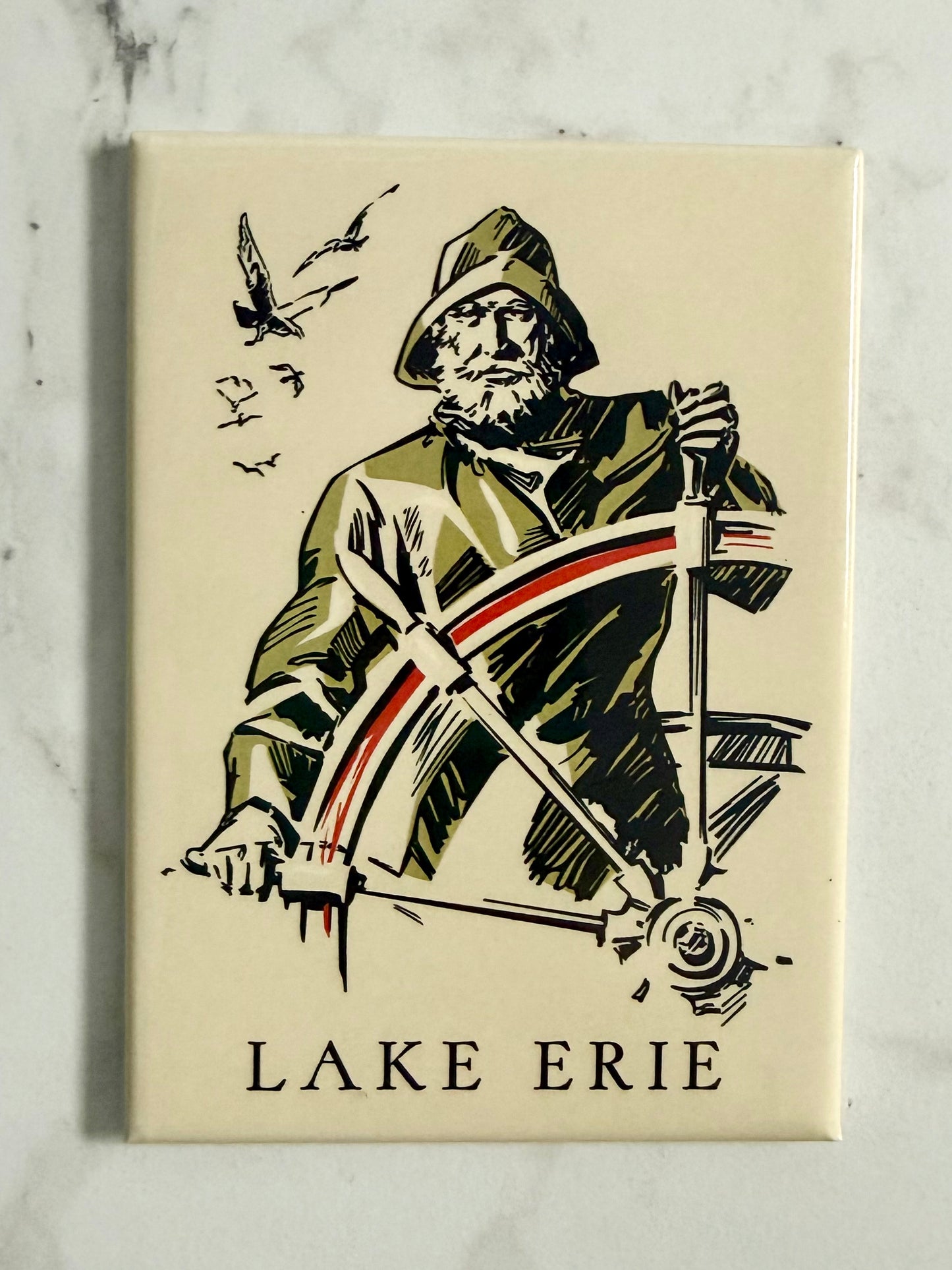 Lake Erie Old Lake Captain Magnet