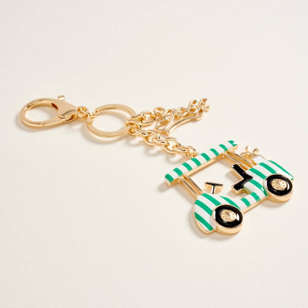 Golf Cart Keychain Bag Charm