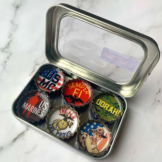 Marine Corps Magnets - Military, Handmade & Eco-friendly