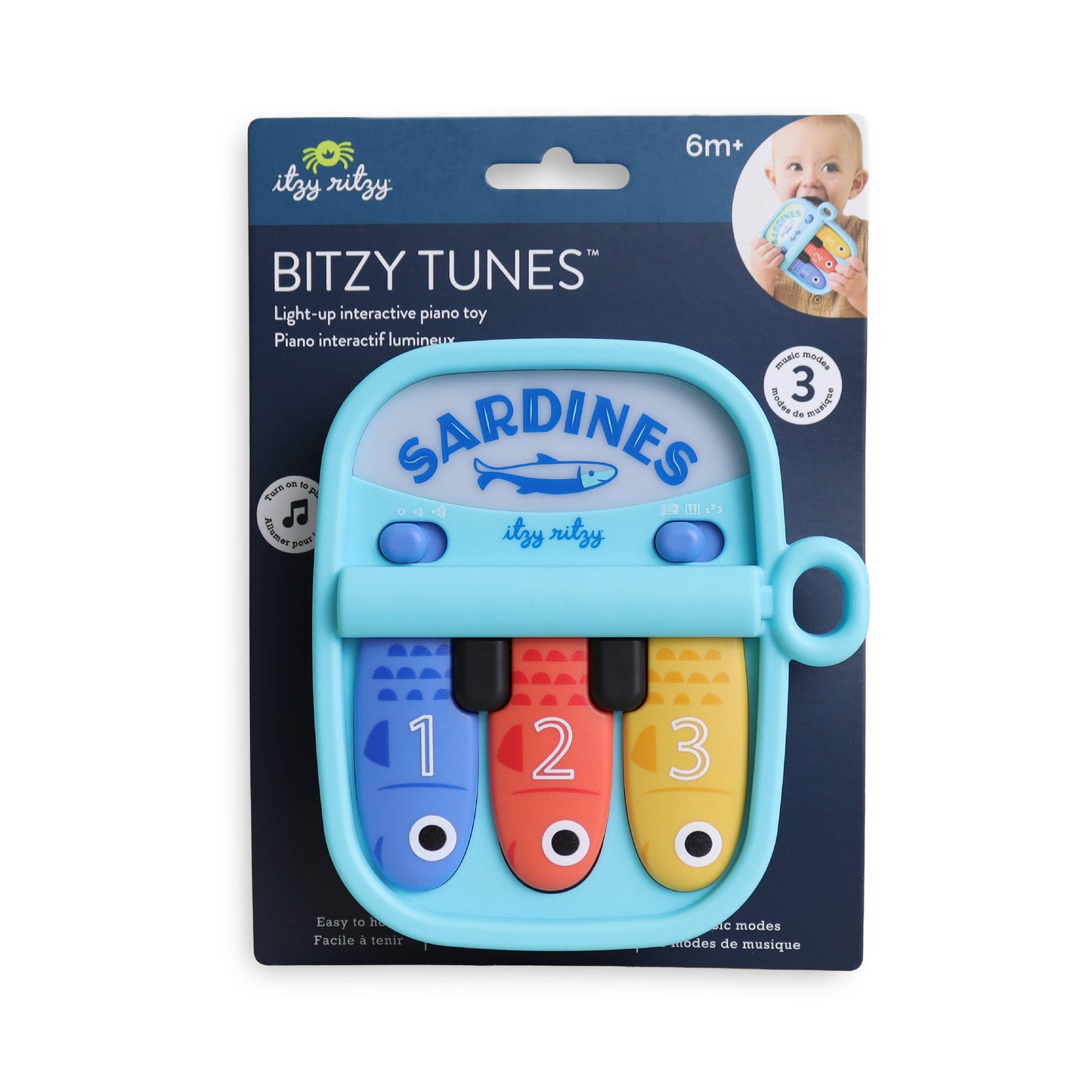 Bitzy Tunes™ Sardines Piano Toy