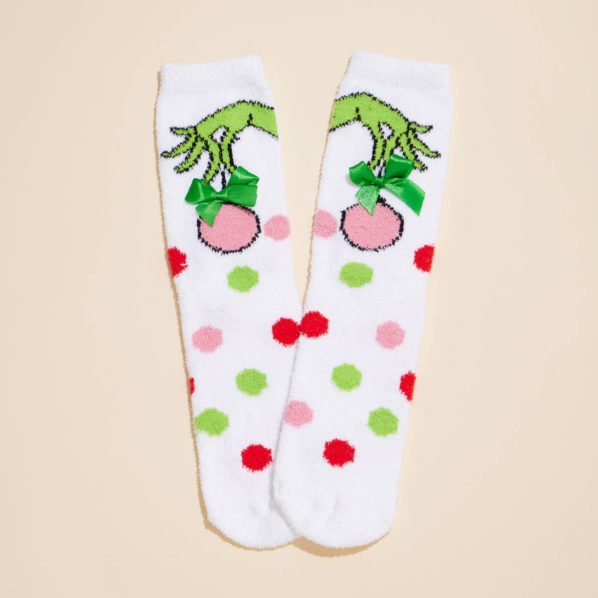 Grinch Fuzzy Socks Box Set of 4