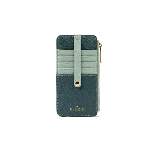Kedzie Teal Zippered Wallet