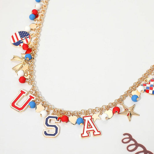 USA Charm Necklace