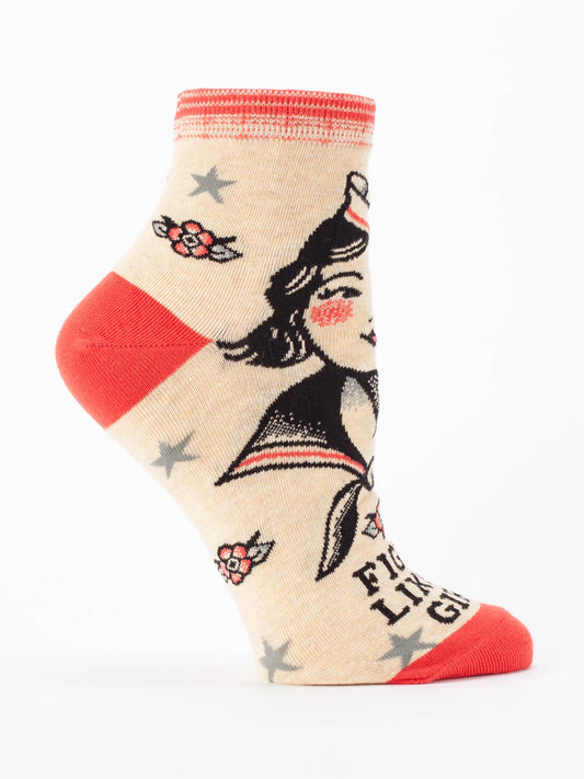 Fight Like A Girl Ankle Socks