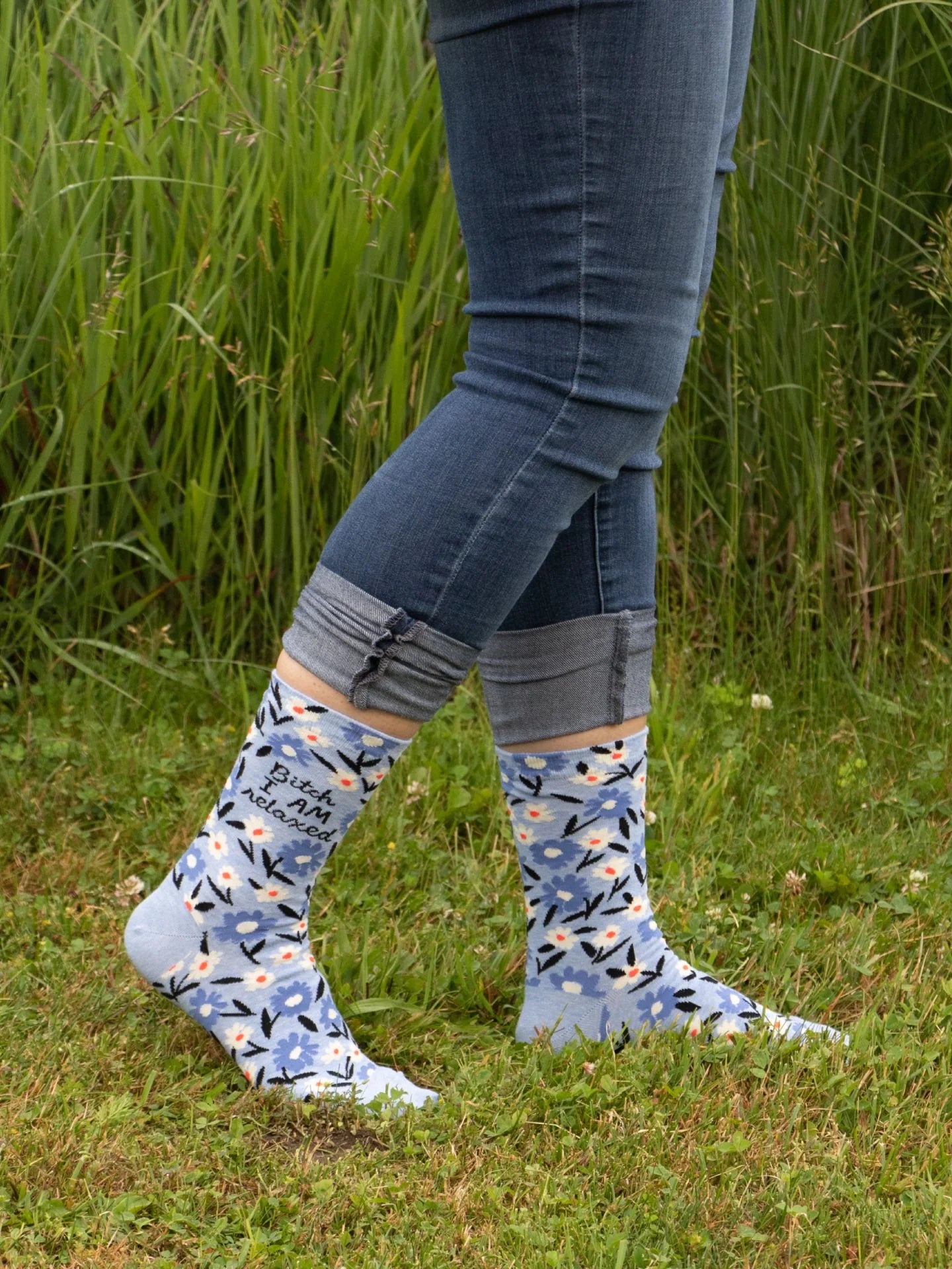 Bitch I am Relaxed Crew Socks