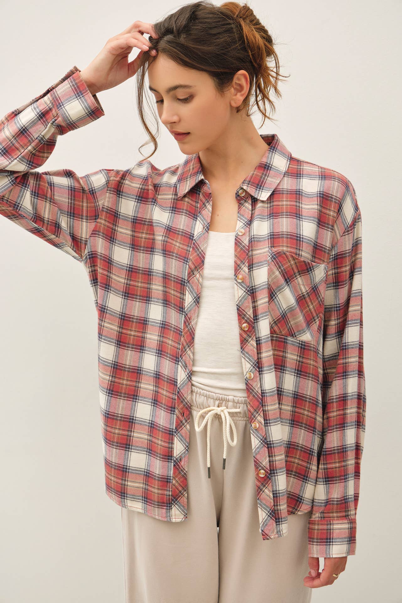 ROSEWOOD PLAID FLANNEL SHIRT