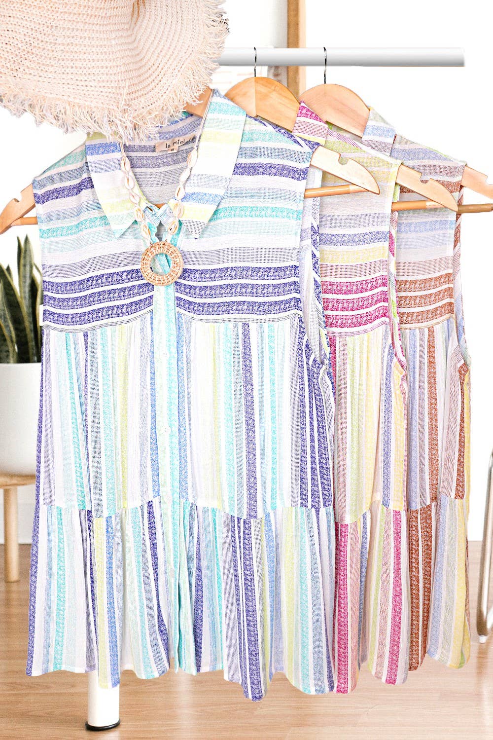 Ocean Breeze Striped Sleeveless Top