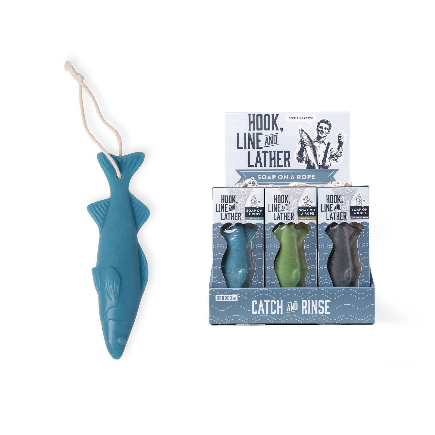 Hook Line and Lather Soap On A Rope
