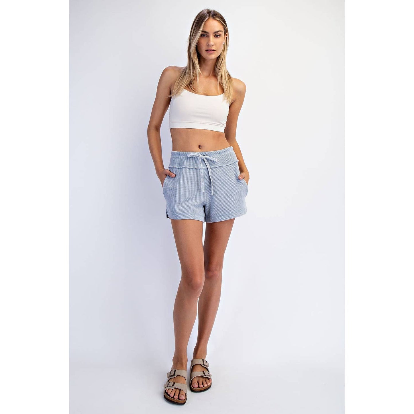 Mineral Wash Honeycomb Shorts