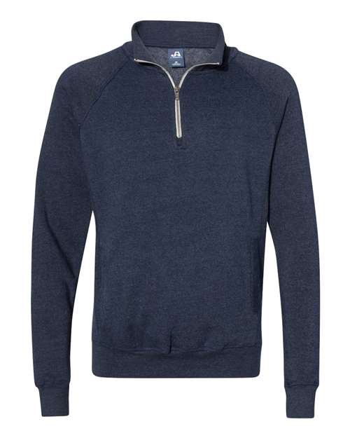 Navy Triblend Mens Quarter Zip