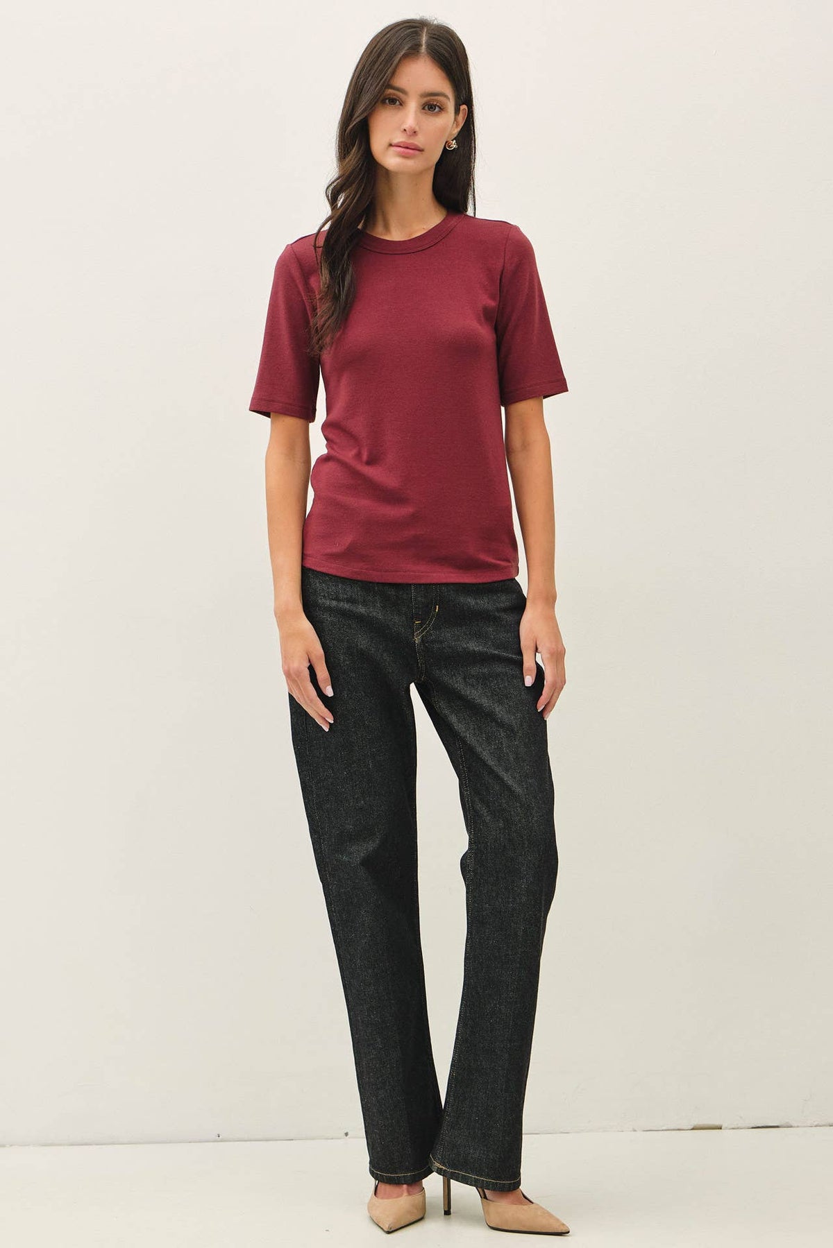 Wine Ultra Soft 3/4 Top