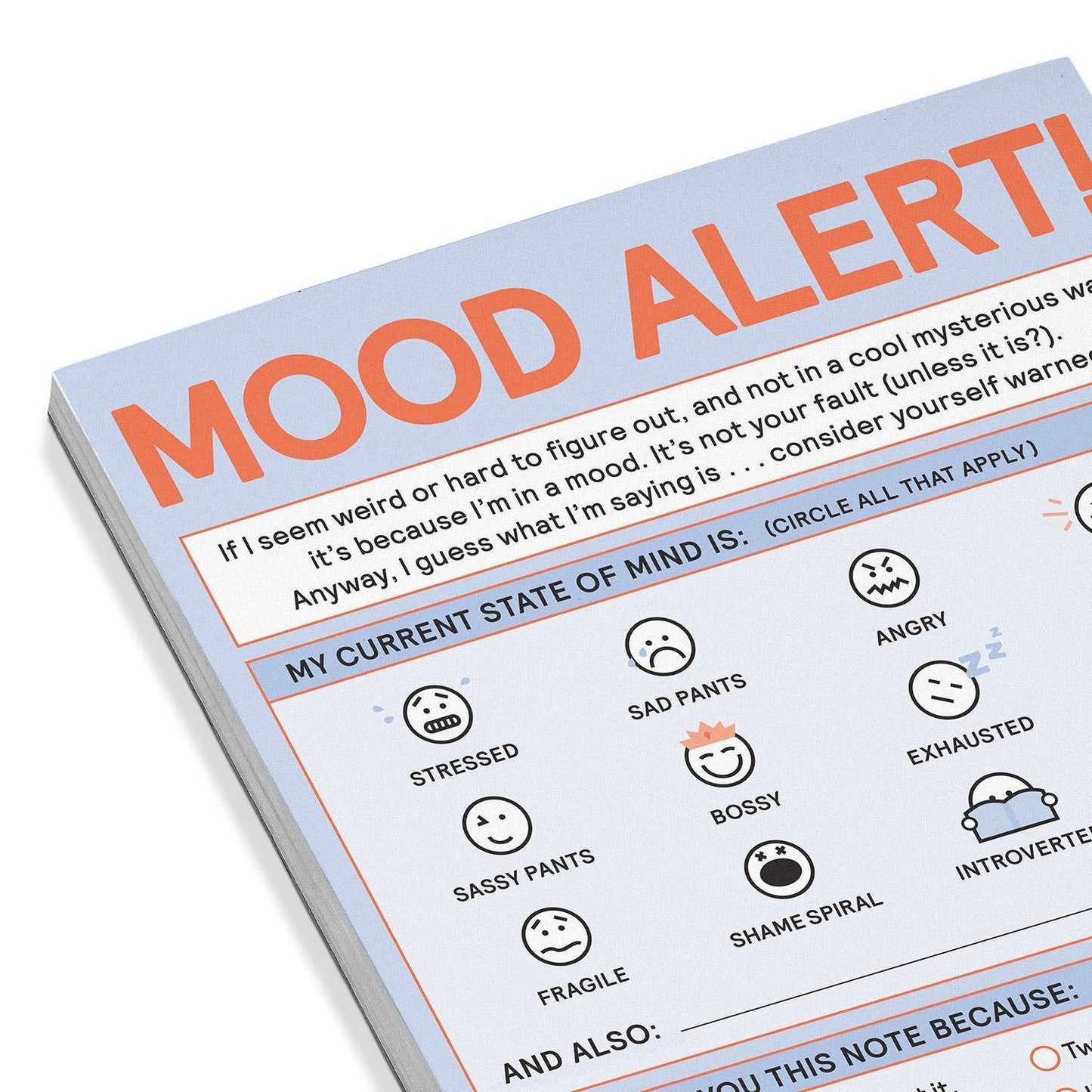 Today's Mood Nifty Note Pad