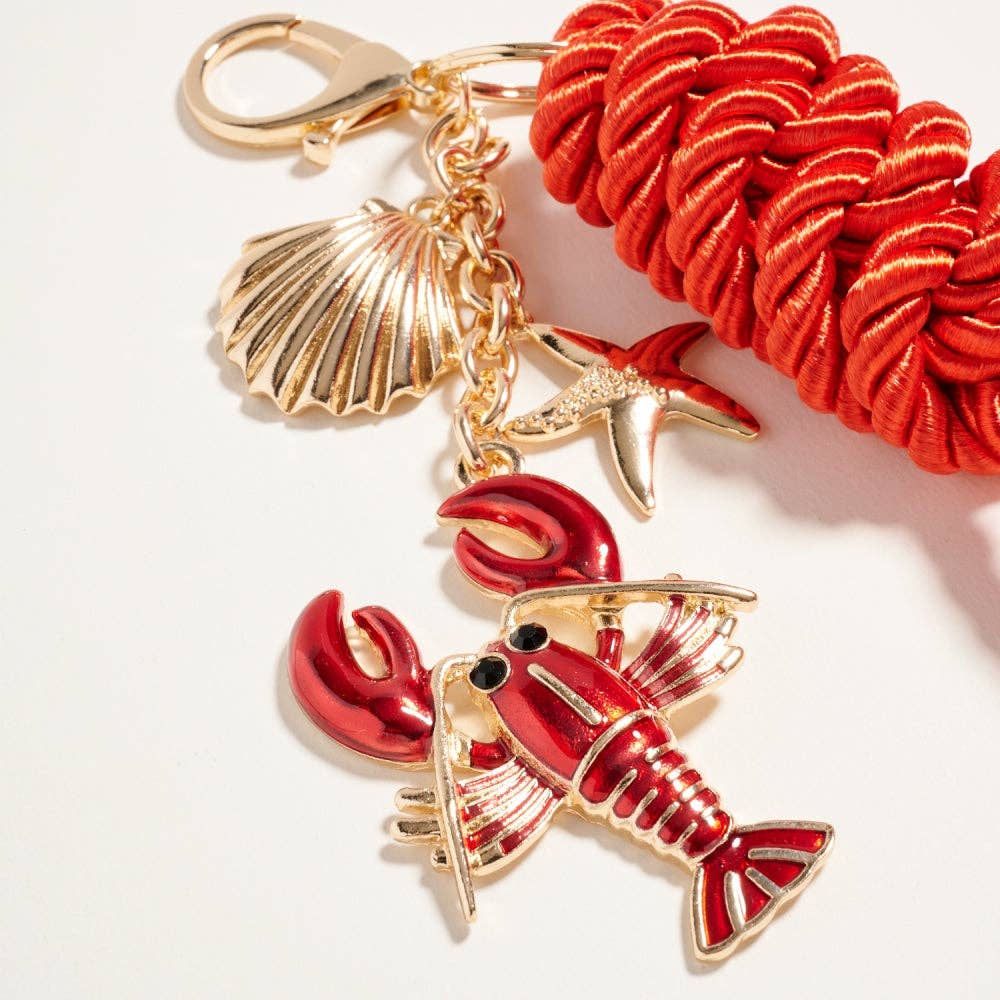 Lobster Keychain Bag Charm