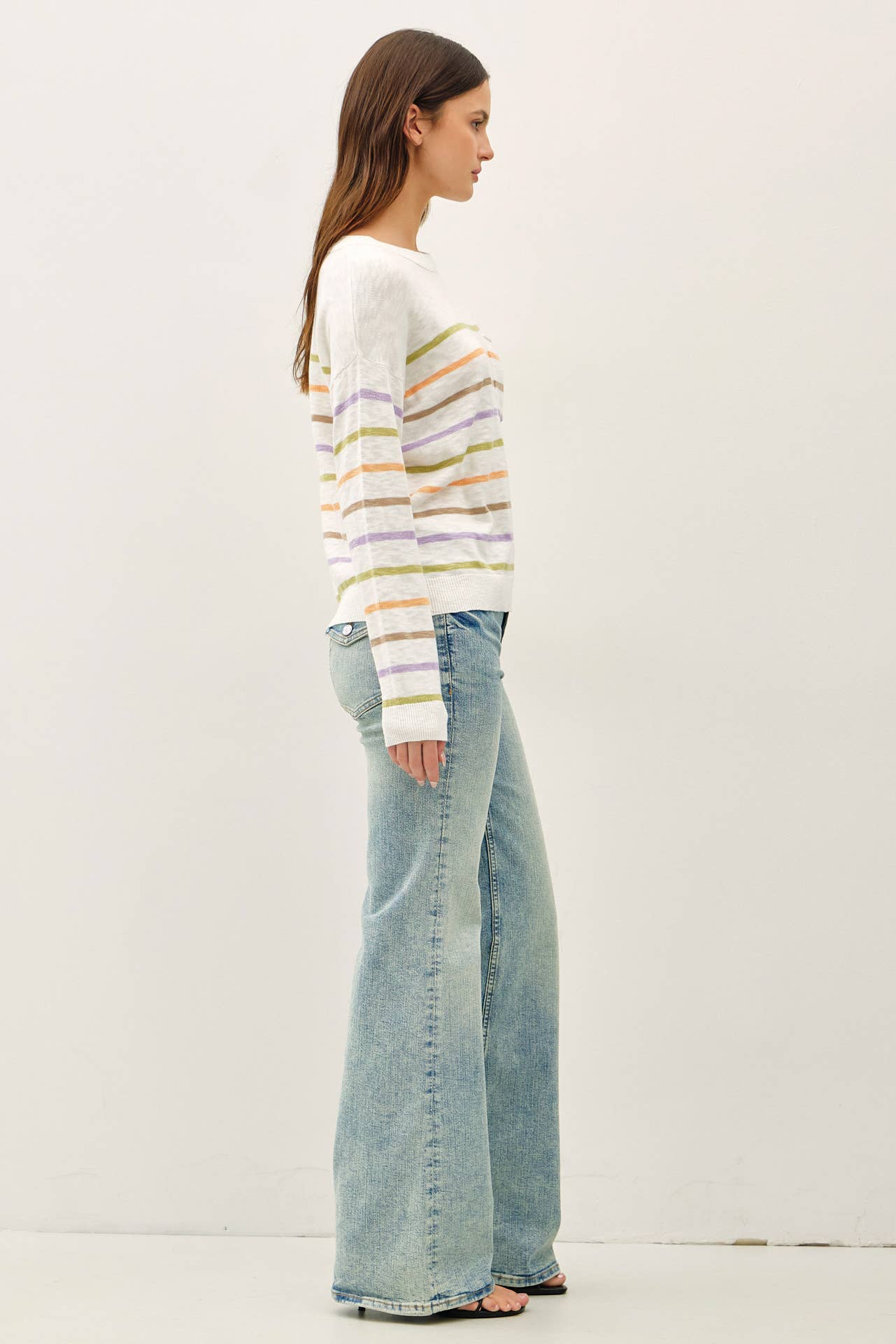 Multi Color Slub Sweater