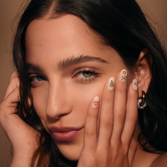 Happy & Merry Glitter Nail Art