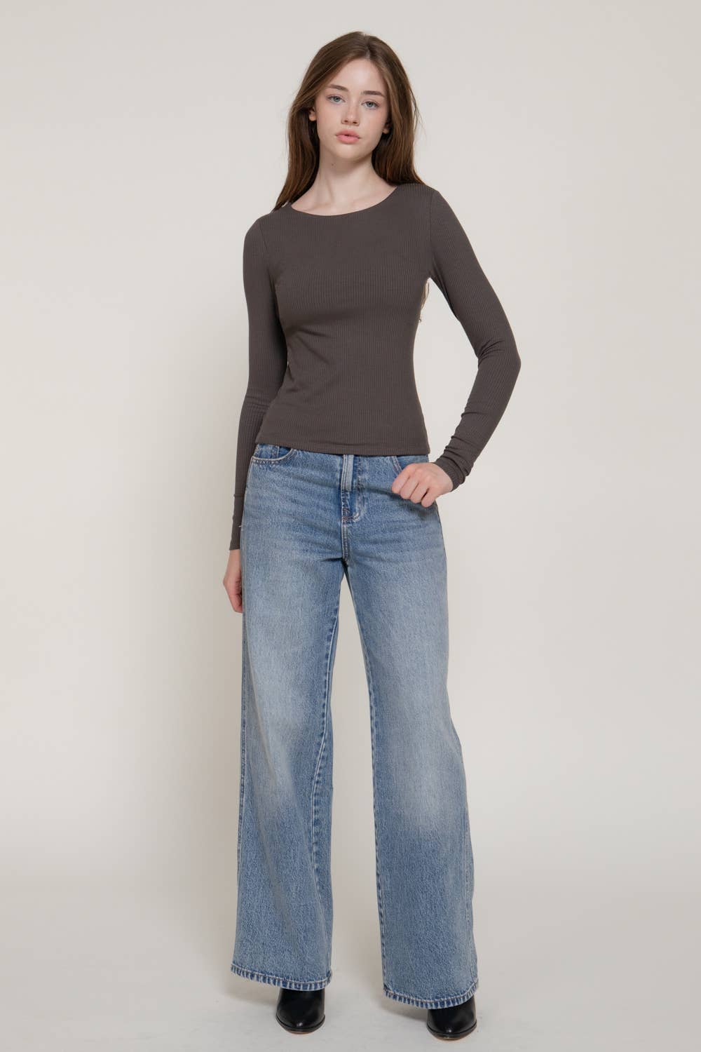 Long Sleeve Double Layer Tee
