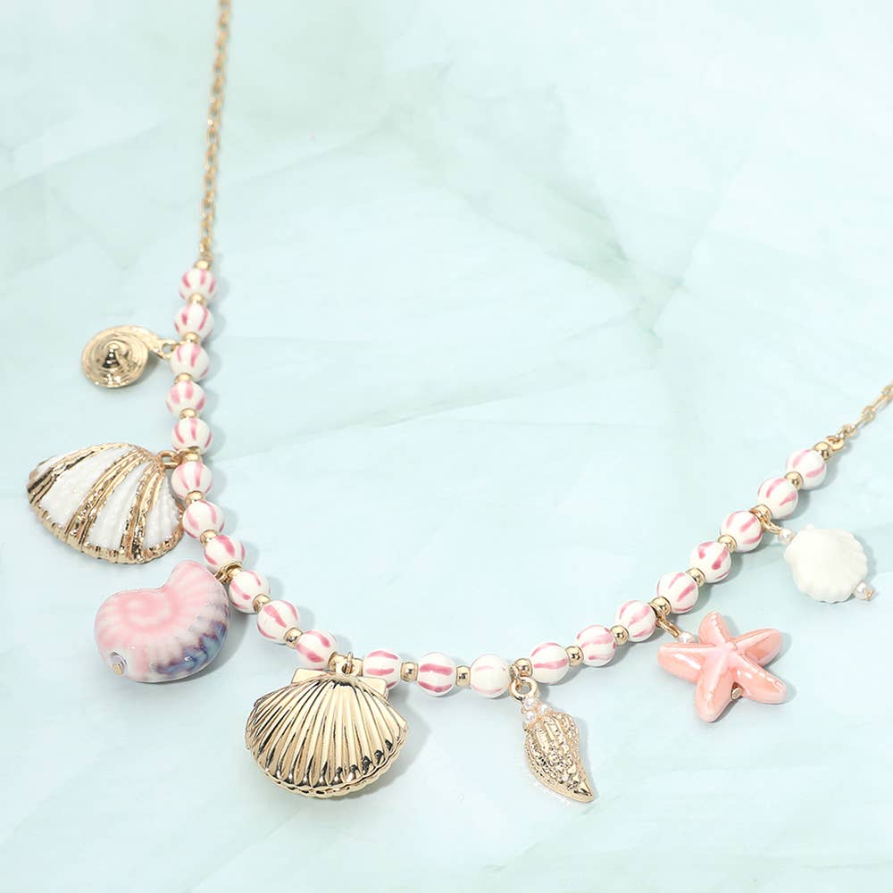 Coastal Charm Beaded Necklace