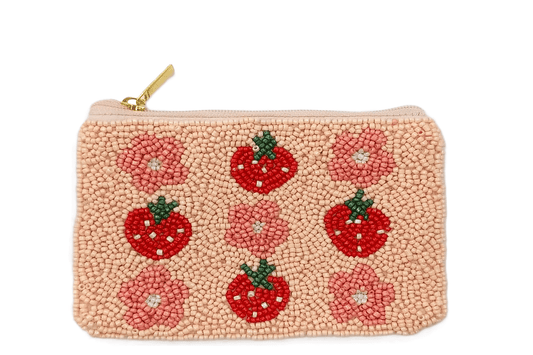 Berries Beaded Coin Purse