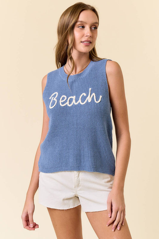 Beach Blue Tank Top