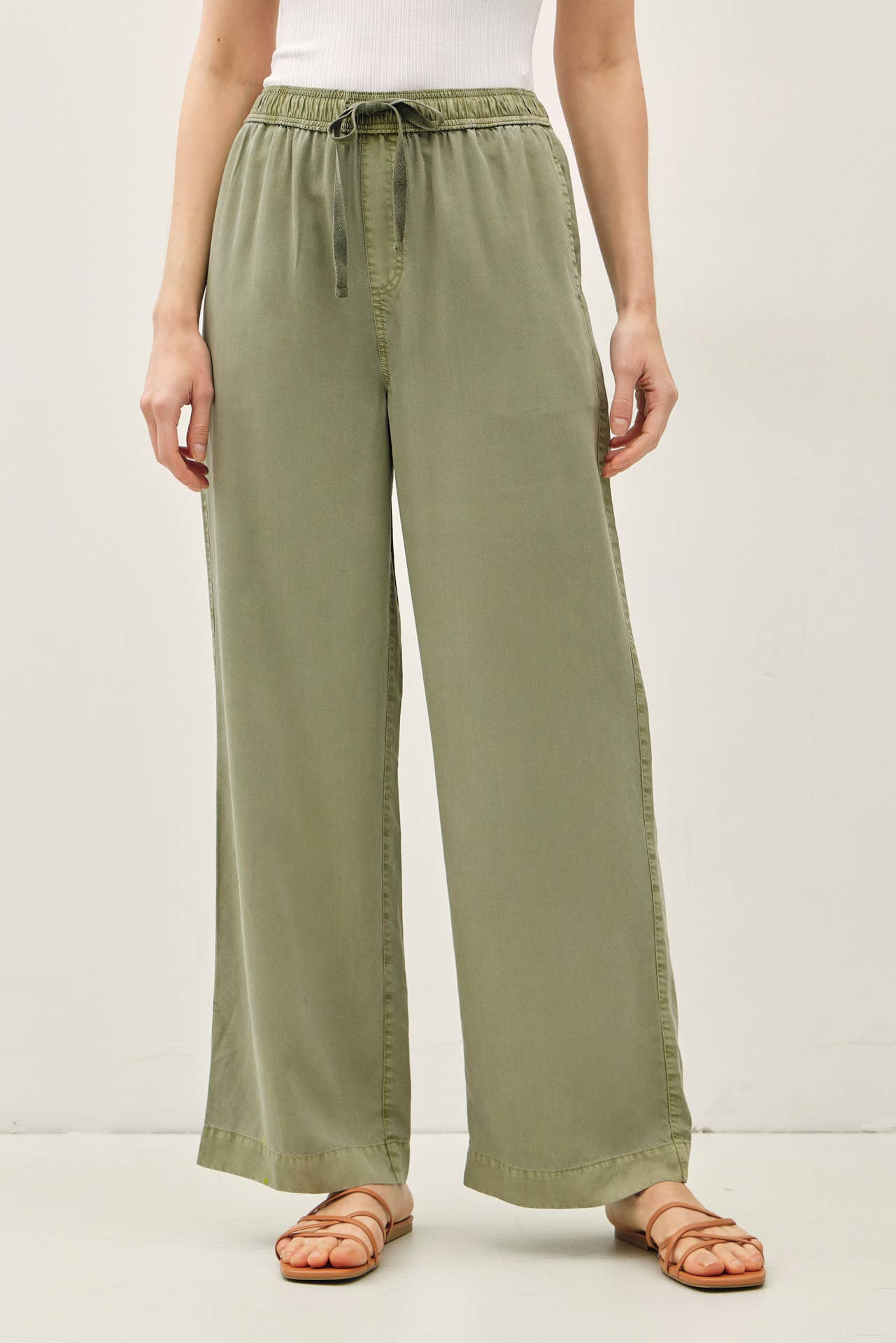 Sage Tencel Wide Leg Pants