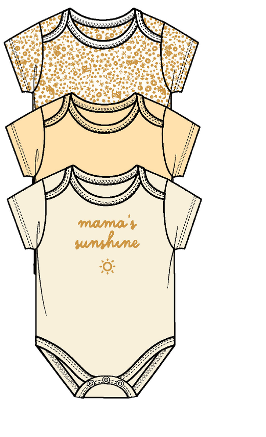 3 Pack Bodysuit-Mama's Sunshine