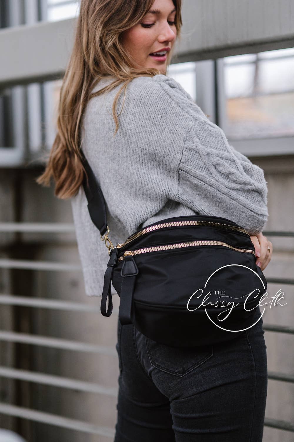 Black - Farah Fanny Pack Shoulder Sling Bag